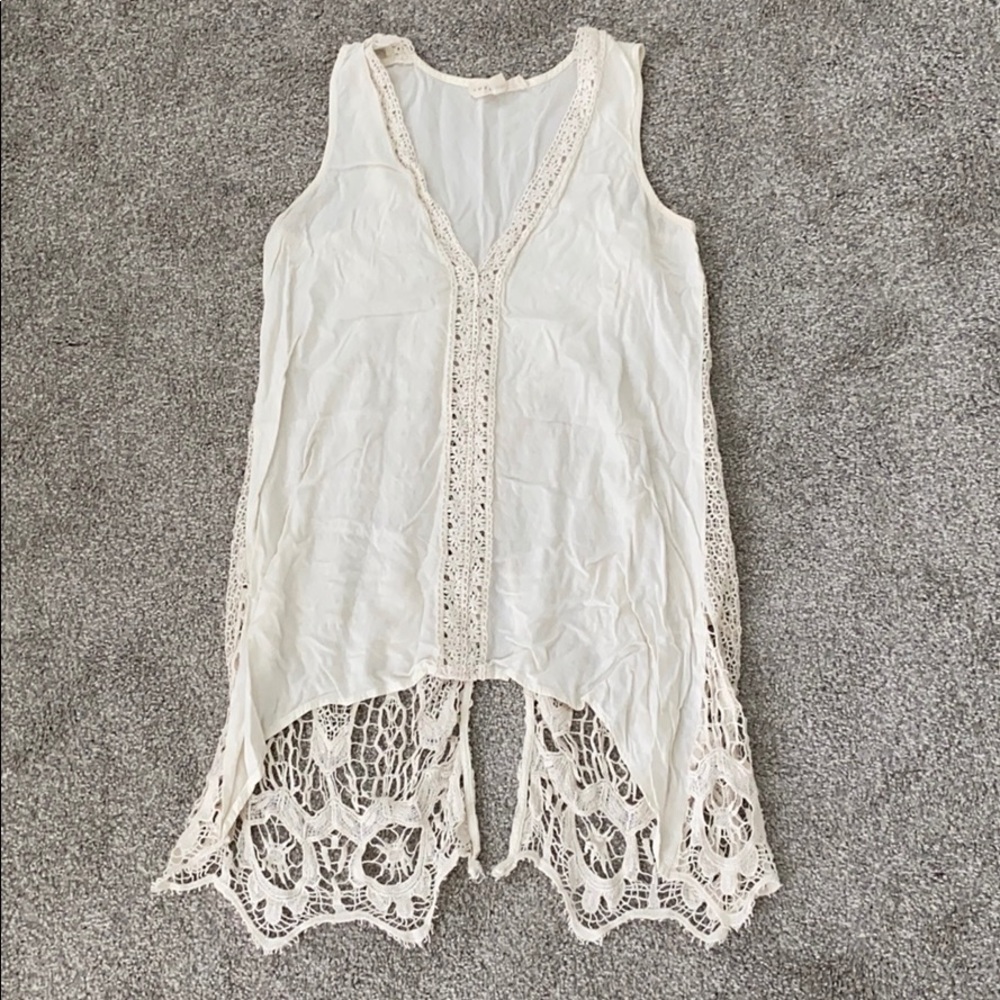 Love stitch boho crochet top